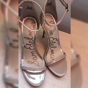 SAM EDELMAN NADYA PATENT SANDAL HEEL